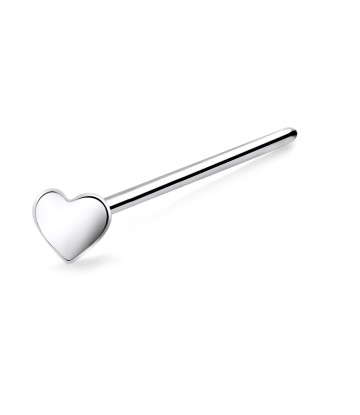 Heart Straight Nose Stud NSKA-836